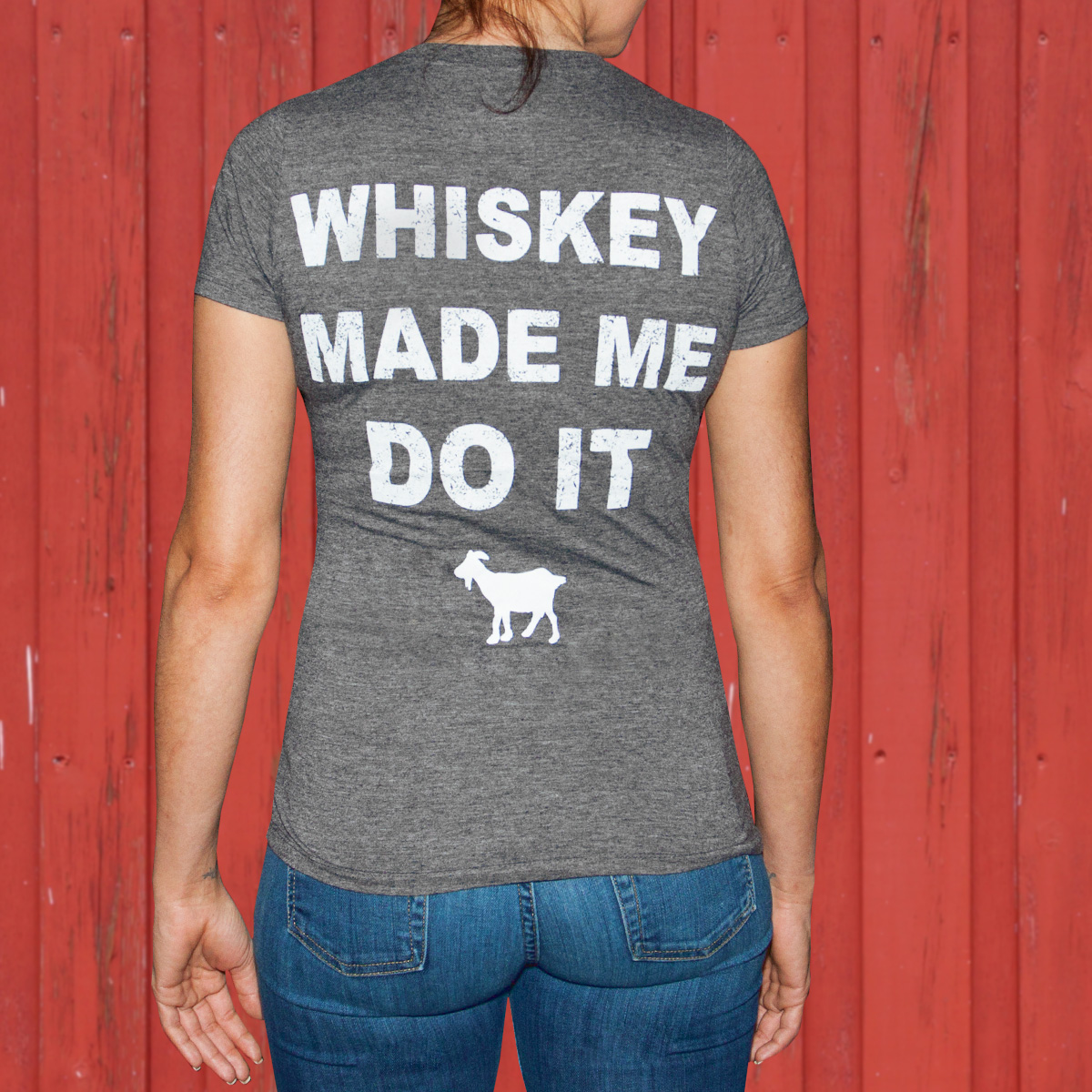Download Whiskey Made Me Do It - Women's V-neck - The Goat Bar and ...